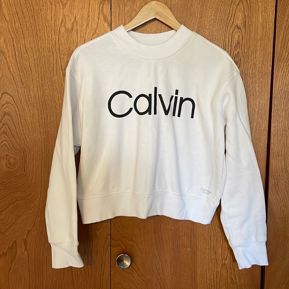 Calvin Klein Performance Crop Mockneck Sweatshirt